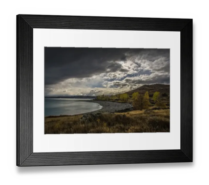 Framed Print : Lake Pukaki, Canterbury plains, south island, New Zealand