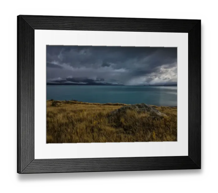 Framed Print : Lake Pukaki, Canterbury plains, south island, New Zealand