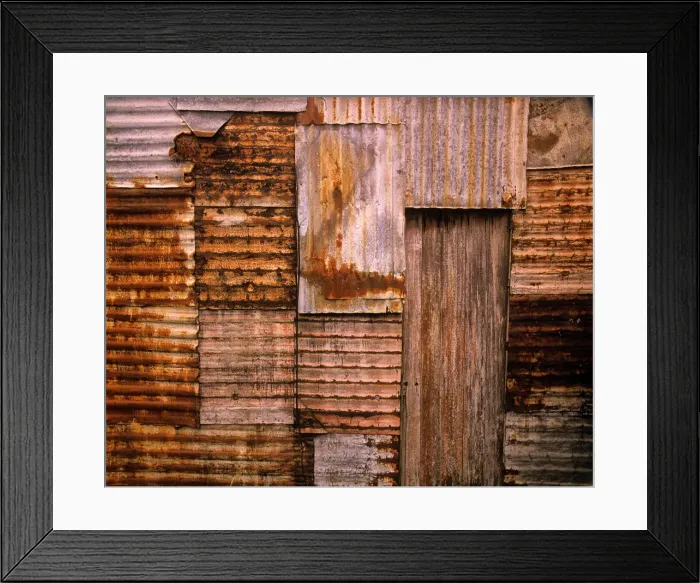 Framed Print : Old vehicles rusting away at Badgers corner, Flinders Island, Bass Strait, Tasmania, Australia