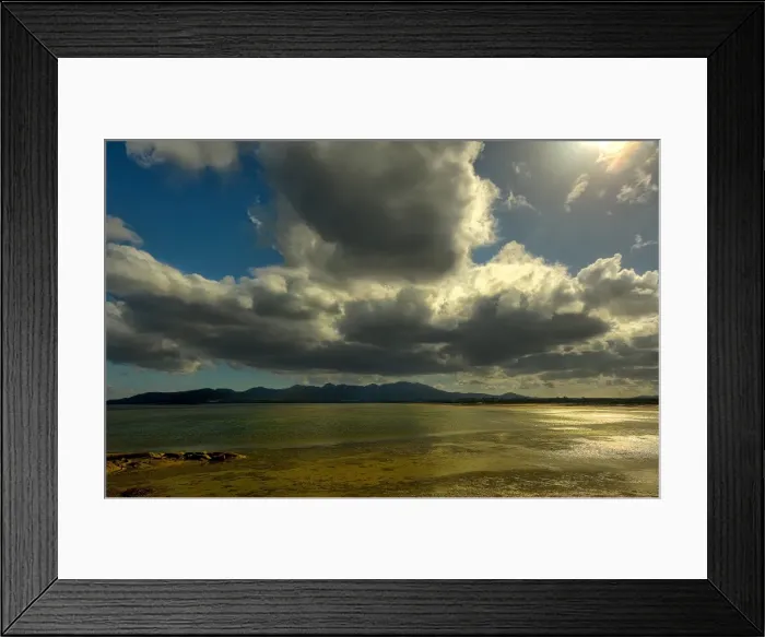 Framed Print : Petrifaction bay cloudscape on Flinders Island, Bass Strait, Tasmania, Australia