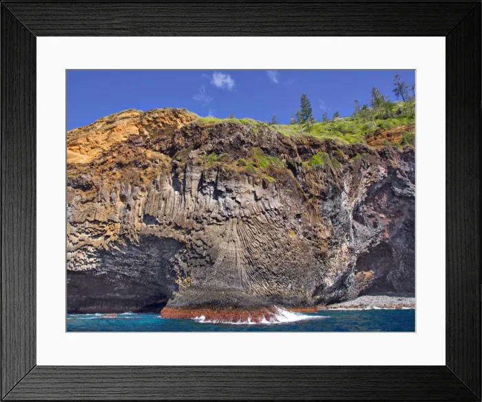 Framed Print : Volcanic geology along the coastline of Norfolk Island, South Pacific Framed Print : Volcanic geology along the coastline of Norfolk Island, South Pacific