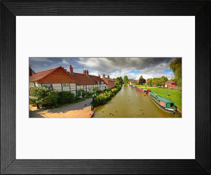 Framed Print : A panorama of Hungerford, Berkshire, England
