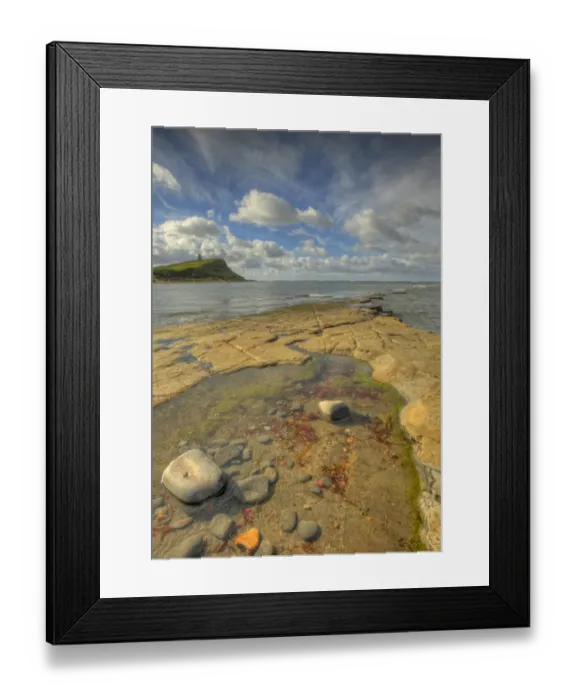 Framed Print : Kimmeridge Bay, on the World Heritage Jurassic coastline of Dorset, south west England