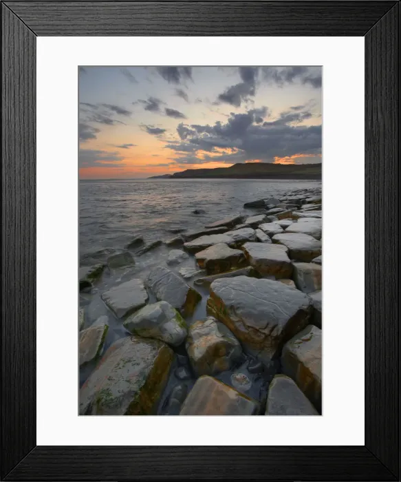 Framed Print : Kimmeridge Bay, on the World Heritage Jurassic coastline of Dorset, south west England