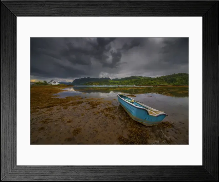 Framed Print : A view to Plockton Harbour, in the county of Ross, Scottish highlands