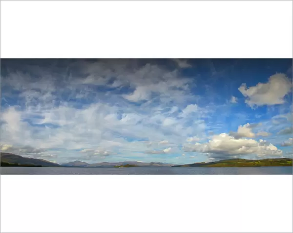 Beautiful skies over Loch Lomond, in the Trossachs, Scottish highlands