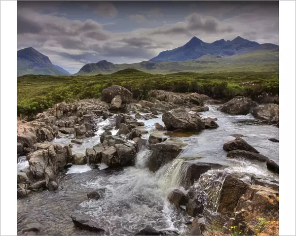 A view to the Cuillins near Sligachan, Isle of Skye, inner Hebrides, Scotland