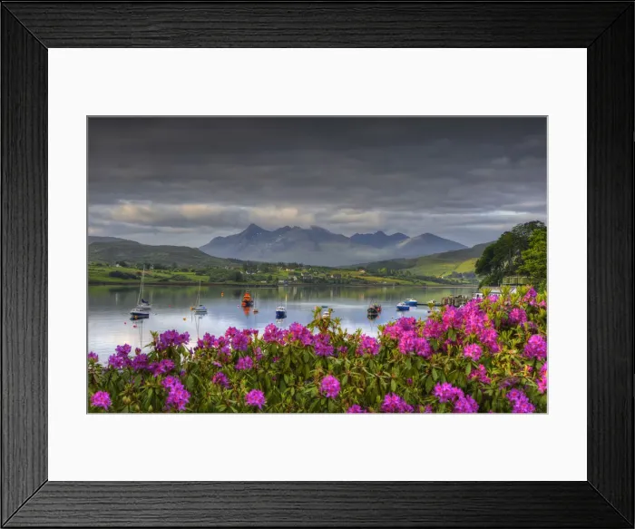 Framed Print : Portree harbour view, Isle of Skye, Inner Hebrides, Scotland