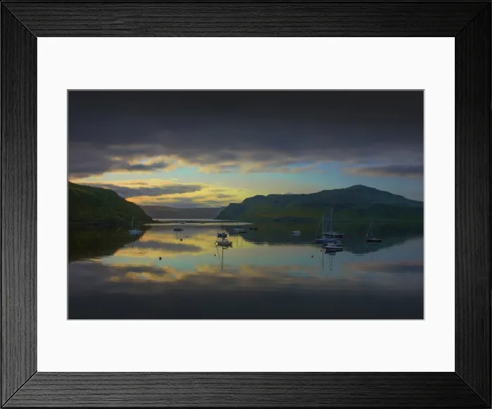 Framed Print : Portree harbour view, Isle of Skye, Inner Hebrides, Scotland Framed Print : Portree harbour view, Isle of Skye, Inner Hebrides, Scotland