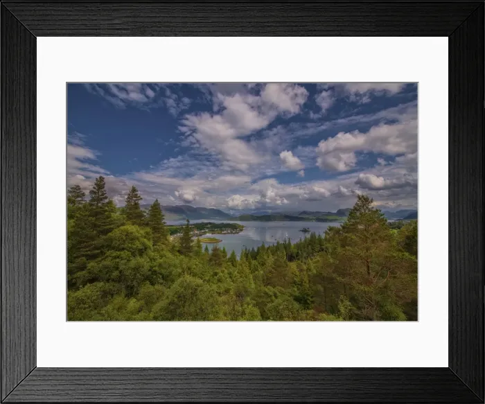 Framed Print : A view to Plockton Harbour, in the county of Ross, Scottish highlands