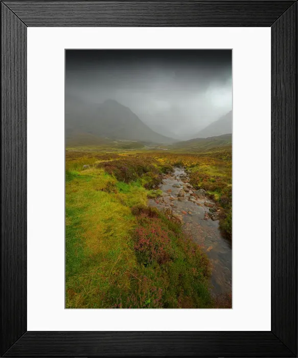 Framed Print : Misty morning at Glencoe, Western highland of Scotland Framed Print : Misty morning at Glencoe, Western highland of Scotland