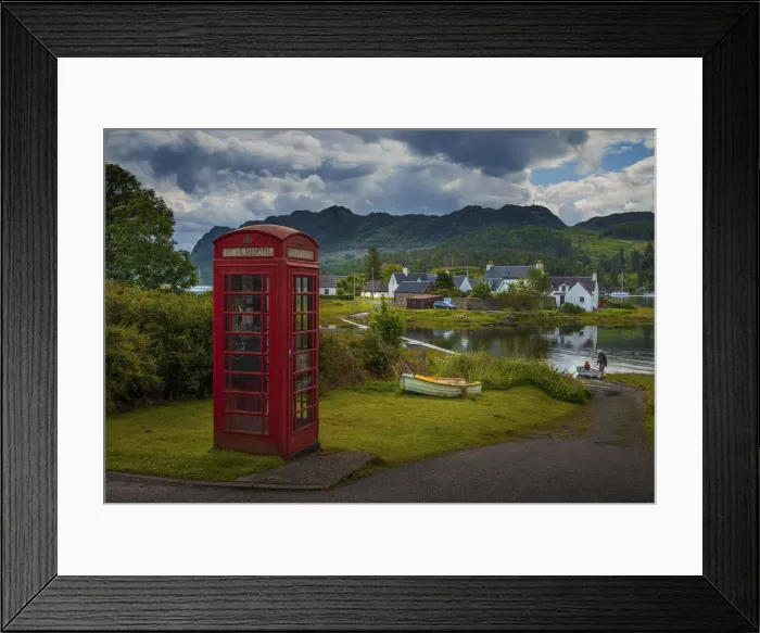 Framed Print : A view to Plockton Harbour, in the county of Ross, Scottish highlands