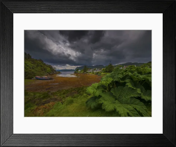 Framed Print : A view to Plockton Harbour, in the county of Ross, Scottish highlands