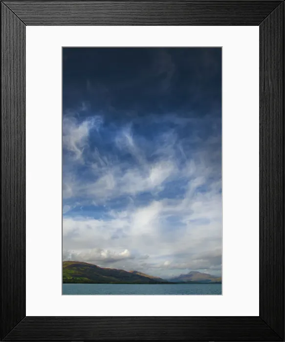 Framed Print : Beautiful skies over Loch Lomond, in the Trossachs, Scottish highlands Framed Print : Beautiful skies over Loch Lomond, in the Trossachs, Scottish highlands