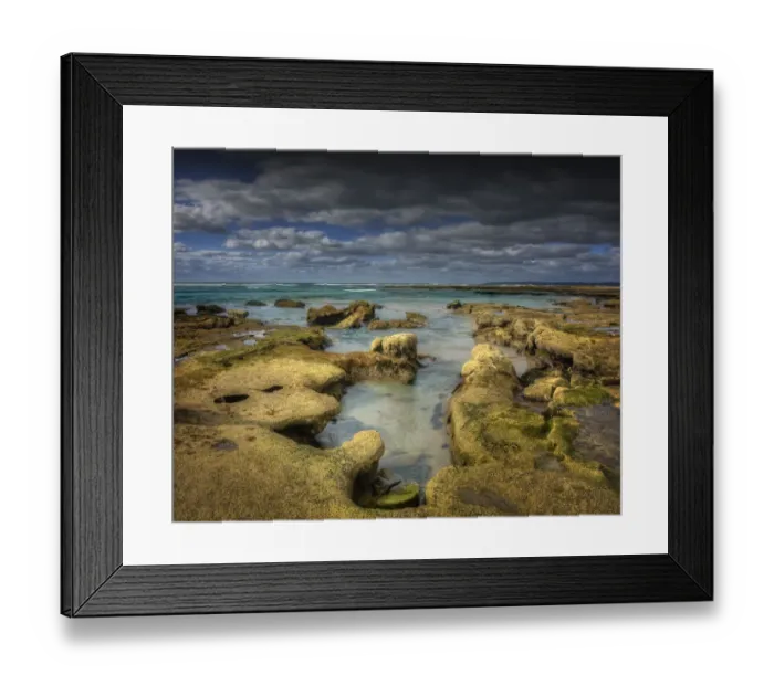 Framed Print : The coastline at Black Point on King Island, Bass Strait, Tasmania, Australia Framed Print : The coastline at Black Point on King Island, Bass Strait, Tasmania, Australia