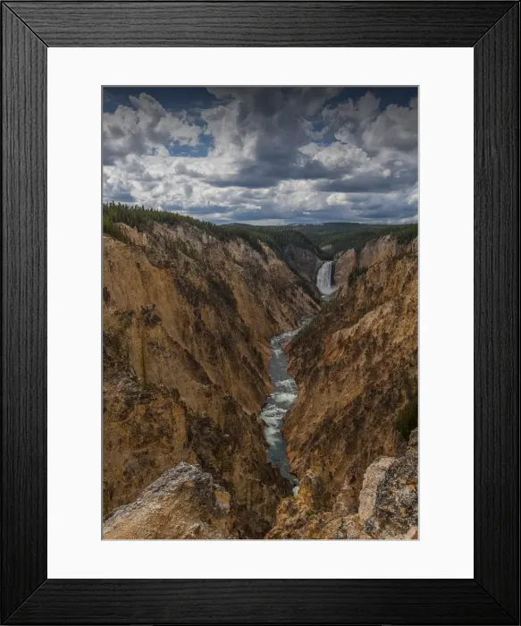 Framed Print : Lower Yellowstone falls, in the Yellowstone National Park, Wyoming Framed Print : Lower Yellowstone falls, in the Yellowstone National Park, Wyoming