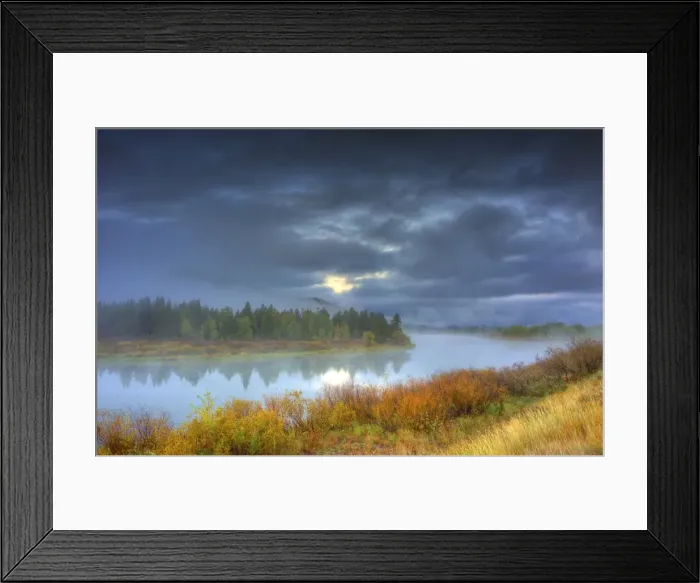 Framed Print : Misty light at Oxbow bend, Grand Teton National Park, Wyoming Framed Print : Misty light at Oxbow bend, Grand Teton National Park, Wyoming