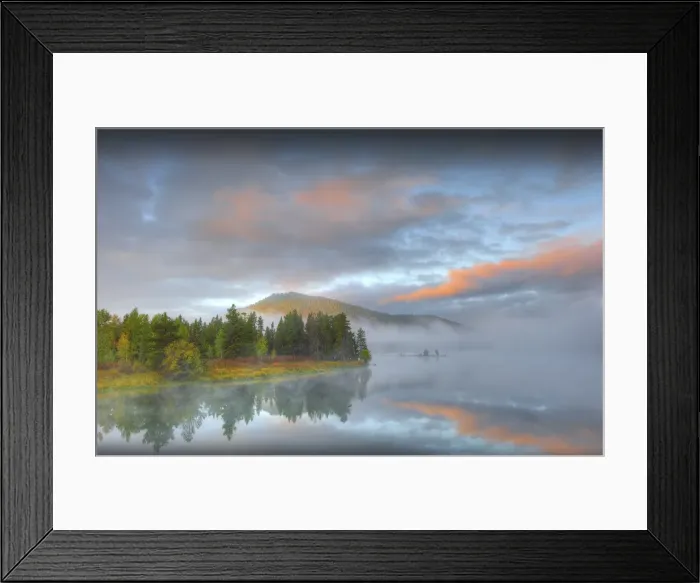 Framed Print : Misty light at Oxbow bend, Grand Teton National Park, Wyoming Framed Print : Misty light at Oxbow bend, Grand Teton National Park, Wyoming