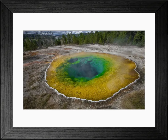 Framed Print : Morning glory, Yellowstone National Park, Wyoming Framed Print : Morning glory, Yellowstone National Park, Wyoming