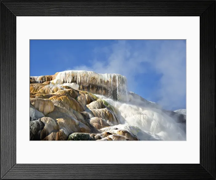 Framed Print : Mammoth springs, Yellowstone National Park, Wyoming Framed Print : Mammoth springs, Yellowstone National Park, Wyoming