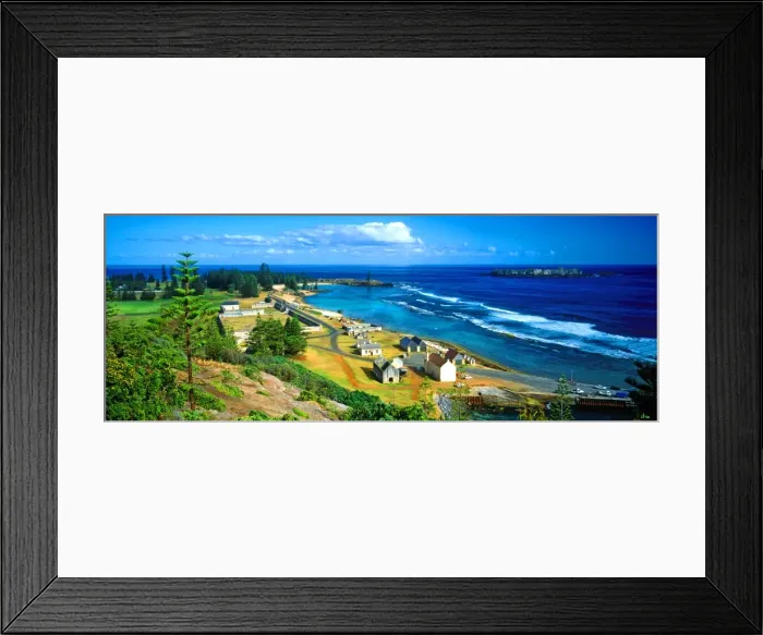 Framed Print : The idyllic countryside near Saint Barnabas chapel, Norfolk Island Framed Print : The idyllic countryside near Saint Barnabas chapel, Norfolk Island