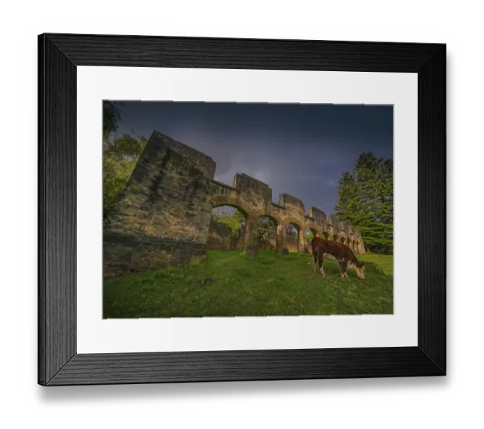 Framed Print : The Stables, a historic ruin originally built by convict labour during colonial times on Norfolk Island