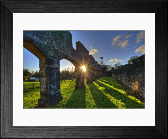 Framed Print : The Stables, a historic ruin originally built by convict labour during colonial times on Norfolk Island Framed Print : The Stables, a historic ruin originally built by convict labour during colonial times on Norfolk Island