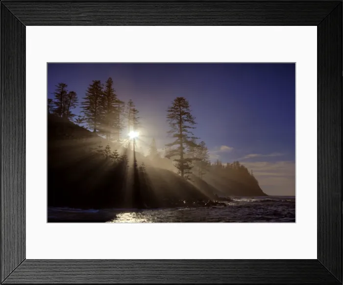 Framed Print : First light over Cemetery Bay, Norfolk Island Framed Print : First light over Cemetery Bay, Norfolk Island