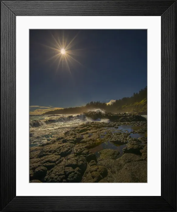 Framed Print : The Crystal Pool, Point Ross reserve, Norfolk Island