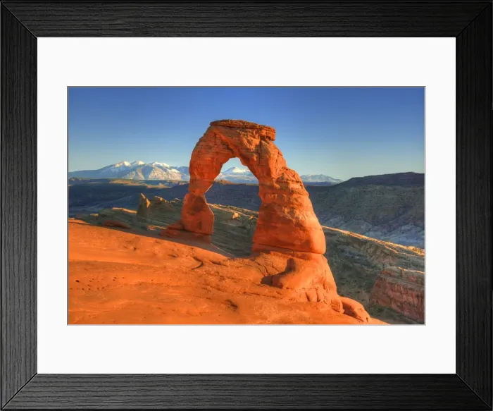 Framed Print : Delicate Arch, in the Arches National Park, Utah