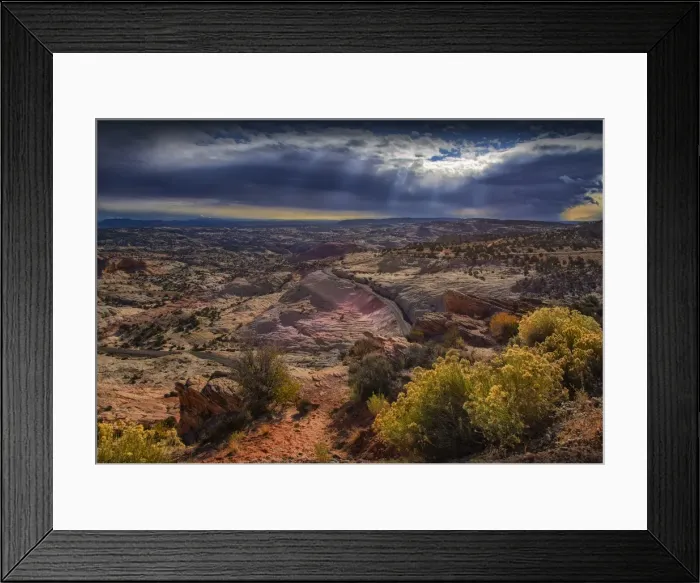 Framed Print : A scenic view at Capital Reef National Park in Utah, western United States Framed Print : A scenic view at Capital Reef National Park in Utah, western United States