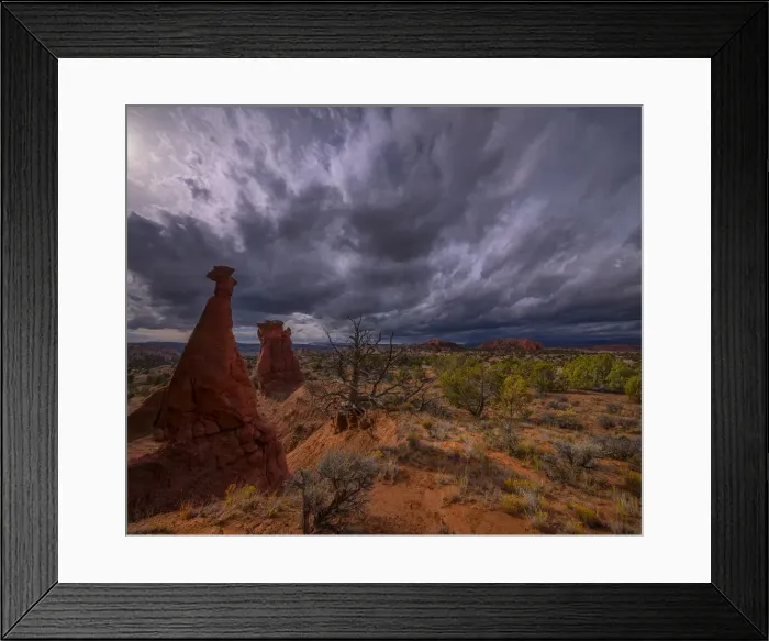 Framed Print : A scenic view in the Kodachrome Basin State Park Utah, western United States