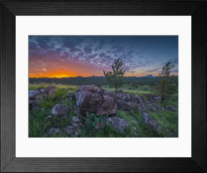 Framed Print : Sunset in the Bunaroo valley in the southern region of Flinders Ranges National Park, South Australia Framed Print : Sunset in the Bunaroo valley in the southern region of Flinders Ranges National Park, South Australia