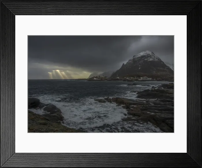 Framed Print : Winter wonderland, Reine, Lofoten Peninsular, Norway