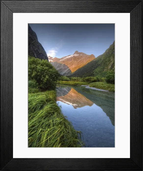 Framed Print : Lake Mintaro, Milford Sound, South Island of New Zealand Framed Print : Lake Mintaro, Milford Sound, South Island of New Zealand
