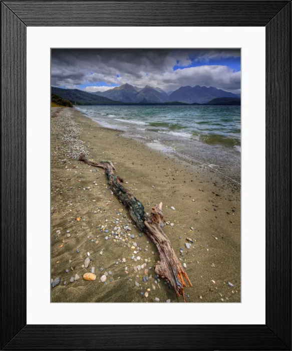 Framed Print : Lkae Manapouri in the South Island of New Zealand