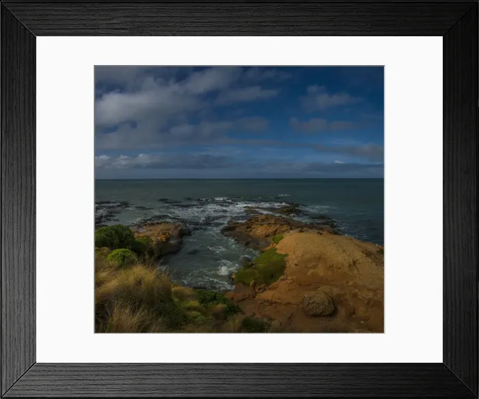 Framed Print : The coastline near Hillgrove on the South Island of New Zealand