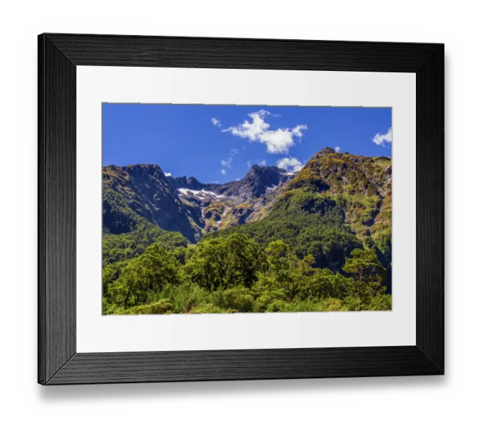 Framed Print : Clinton valley in the South Island of New Zealand
