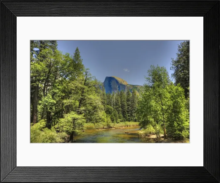Framed Print : A view to half dome in Yosemite national park, California Framed Print : A view to half dome in Yosemite national park, California