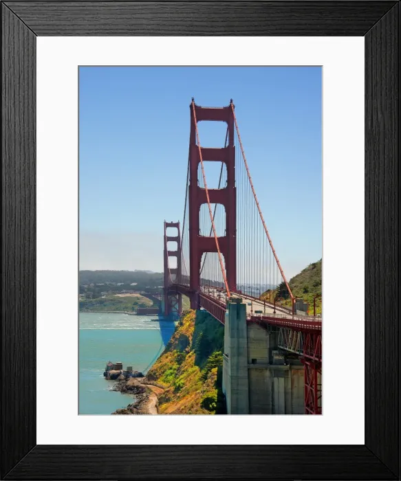 Framed Print : A view of Golden gate Bridge, San Francisco, California Framed Print : A view of Golden gate Bridge, San Francisco, California