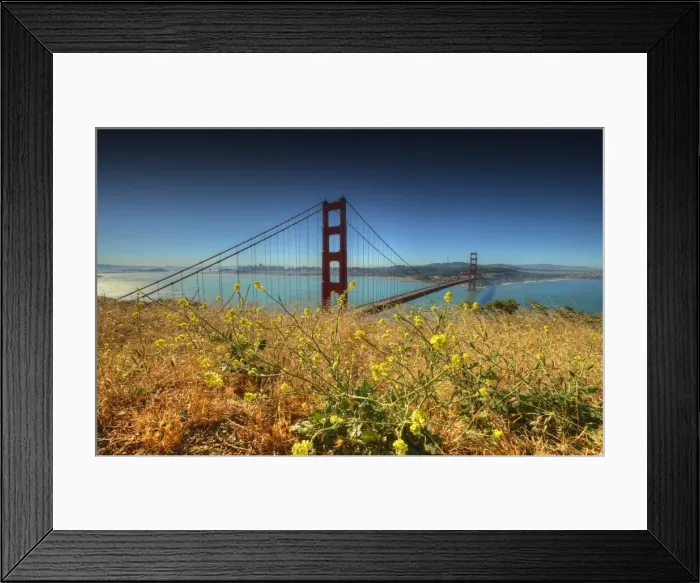 Framed Print : A view of Golden gate Bridge, San Francisco, California Framed Print : A view of Golden gate Bridge, San Francisco, California