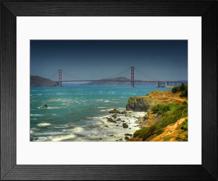 Framed Print : A view of Golden gate Bridge, San Francisco, California Framed Print : A view of Golden gate Bridge, San Francisco, California