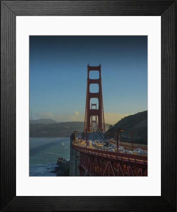 Framed Print : A view of Golden gate Bridge, San Francisco, California Framed Print : A view of Golden gate Bridge, San Francisco, California