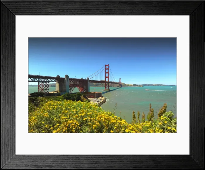 Framed Print : A view of Golden gate Bridge, San Francisco, California Framed Print : A view of Golden gate Bridge, San Francisco, California