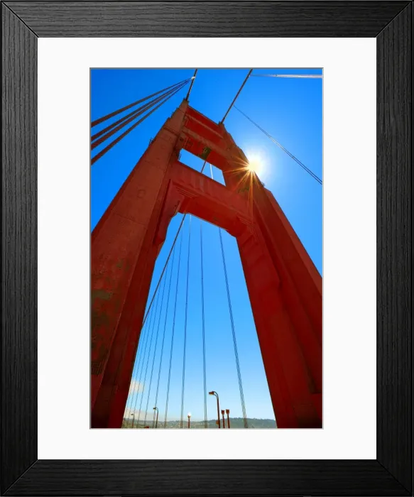 Framed Print : A view of Golden gate Bridge, San Francisco, California Framed Print : A view of Golden gate Bridge, San Francisco, California