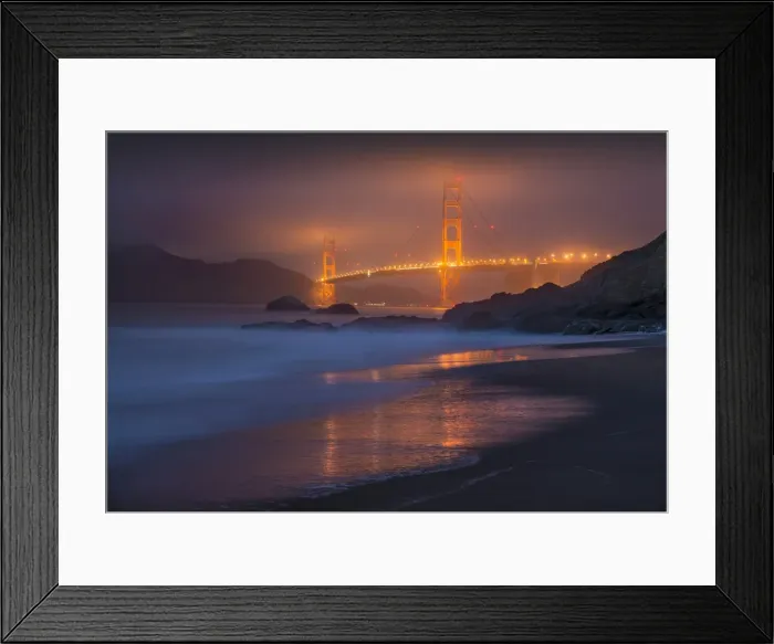 Framed Print : A view of Golden gate Bridge, San Francisco, California Framed Print : A view of Golden gate Bridge, San Francisco, California