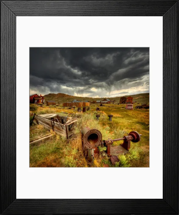 Framed Print : A view of Bodie, an abandoned historic mining town in the Sierra Nevadas of California Framed Print : A view of Bodie, an abandoned historic mining town in the Sierra Nevadas of California