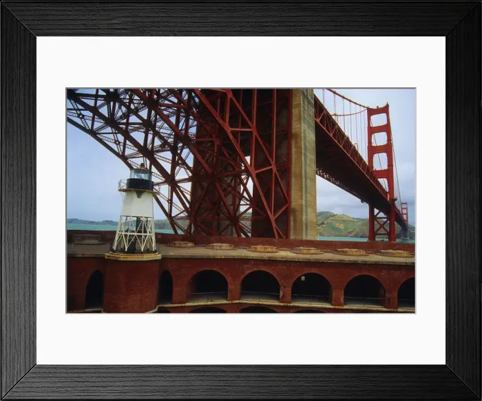 Framed Print : A view of Golden gate Bridge, San Francisco, California Framed Print : A view of Golden gate Bridge, San Francisco, California