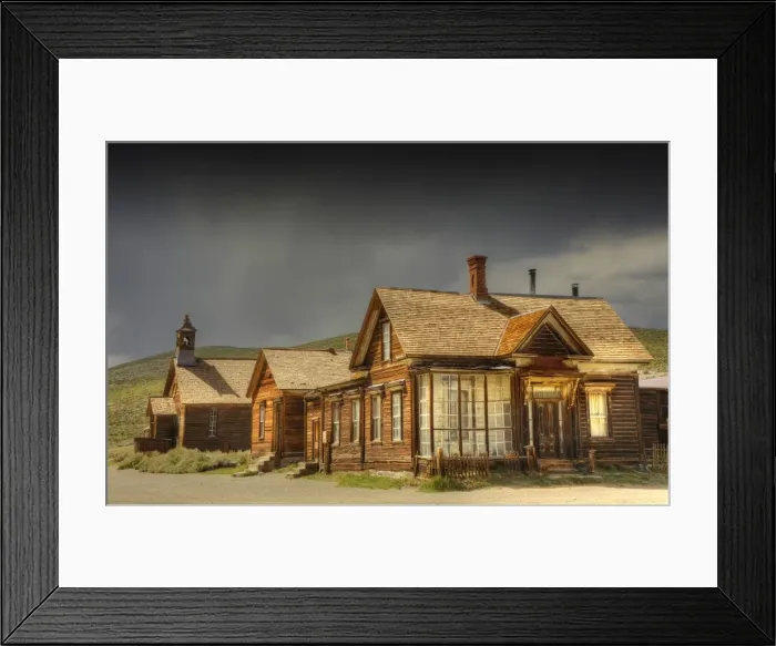 Framed Print : A view of Bodie, an abandoned historic mining town in the Sierra Nevadas of California Framed Print : A view of Bodie, an abandoned historic mining town in the Sierra Nevadas of California