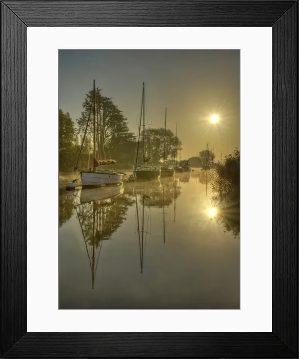 Framed Print : Frome River, Wareham, Dorset, England Framed Print : Frome River, Wareham, Dorset, England